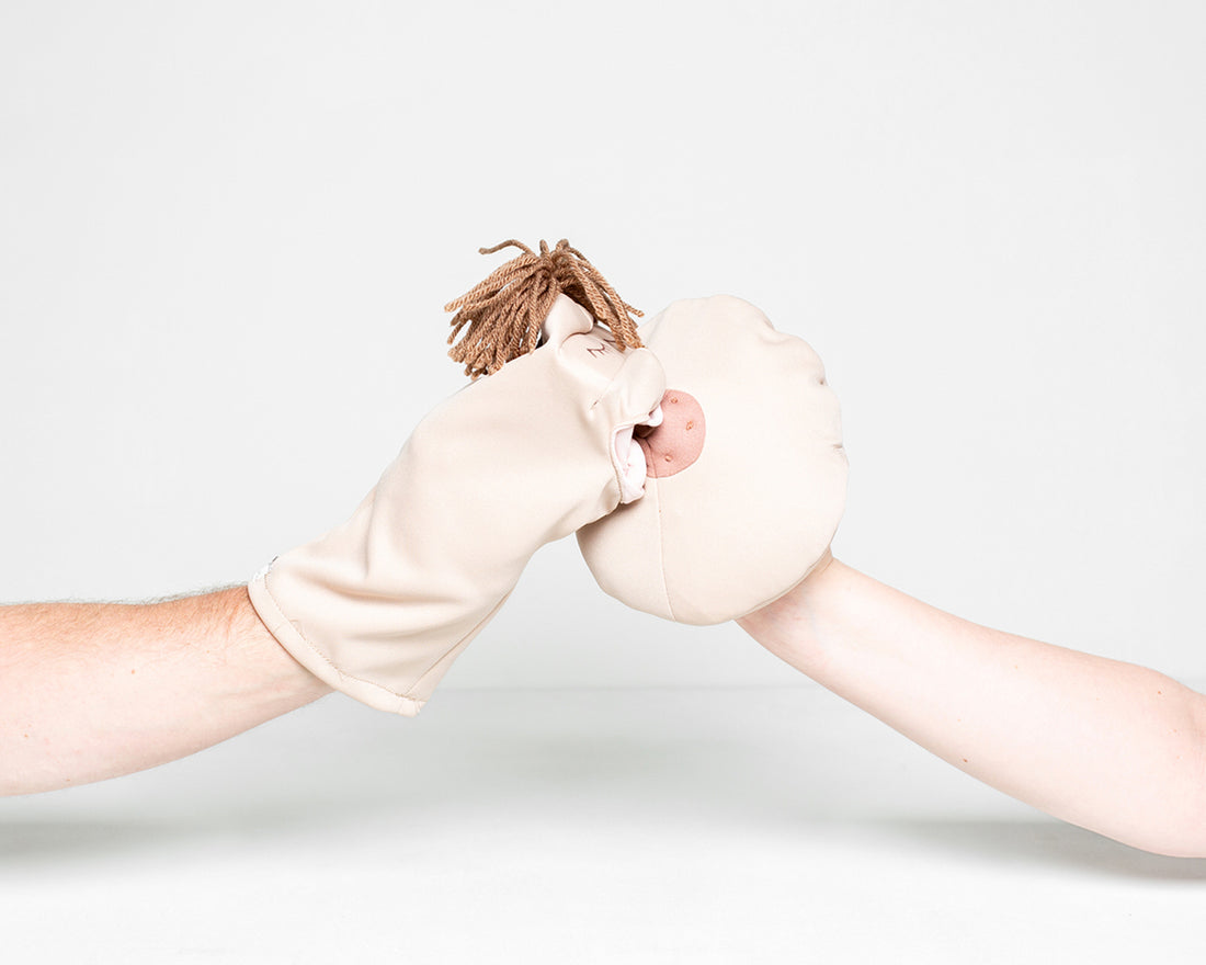 Handpuppe zur Stillveranschaulichung