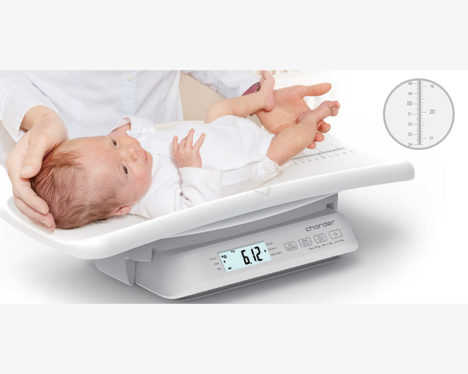 Geeichte Säuglings- und Kleinkindwaage MS3510